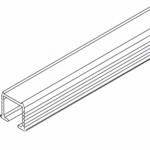 Clipo 15 Enkel bärskena för trä och glas