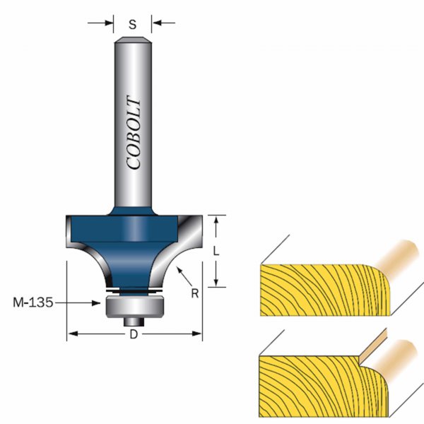 Cobolt - Avrundningsfräsar