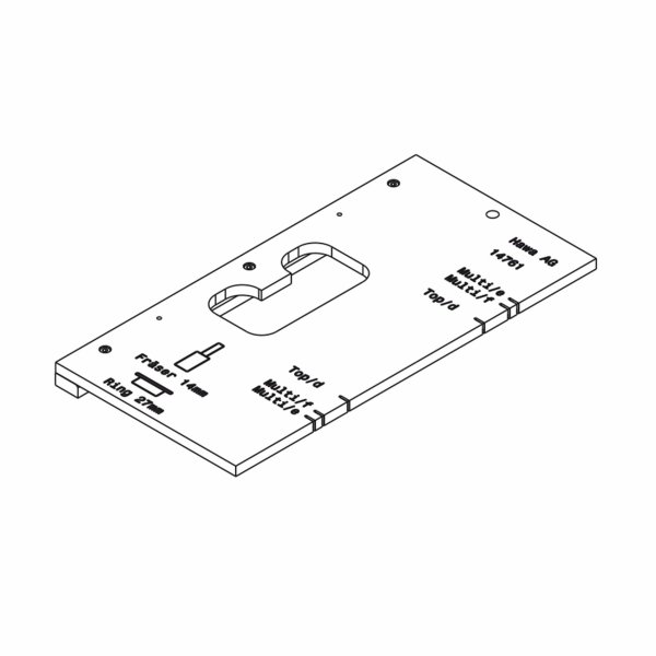 Fräsmall HAWA Multifold