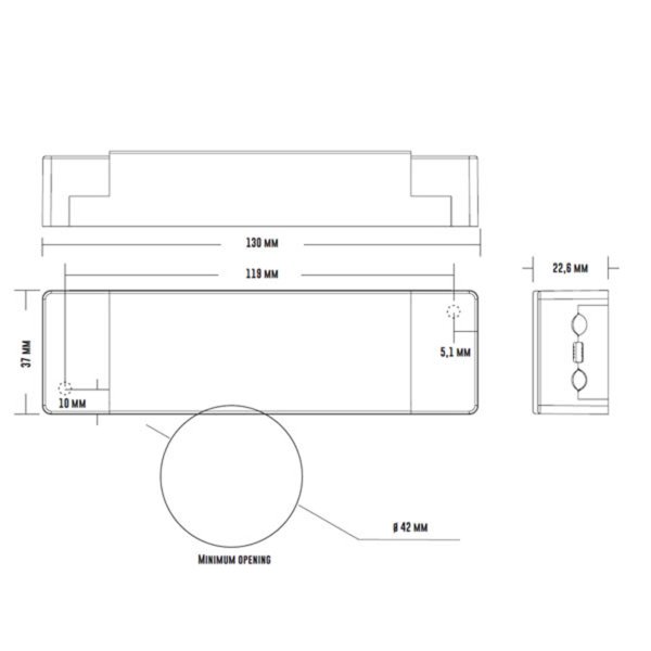Drivdon Designlight 7W-20W - ställbart konstantström 300-450mA